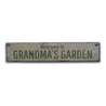 Grandmas Garden Rustic Wood Sign