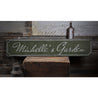 Garden Name Rustic Wood Sign