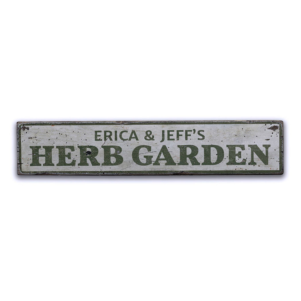 Herb Garden Rustic Wood Sign