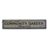 Old Town Community Garden Rustic Wood Sign