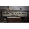 Old Town Community Garden Rustic Wood Sign