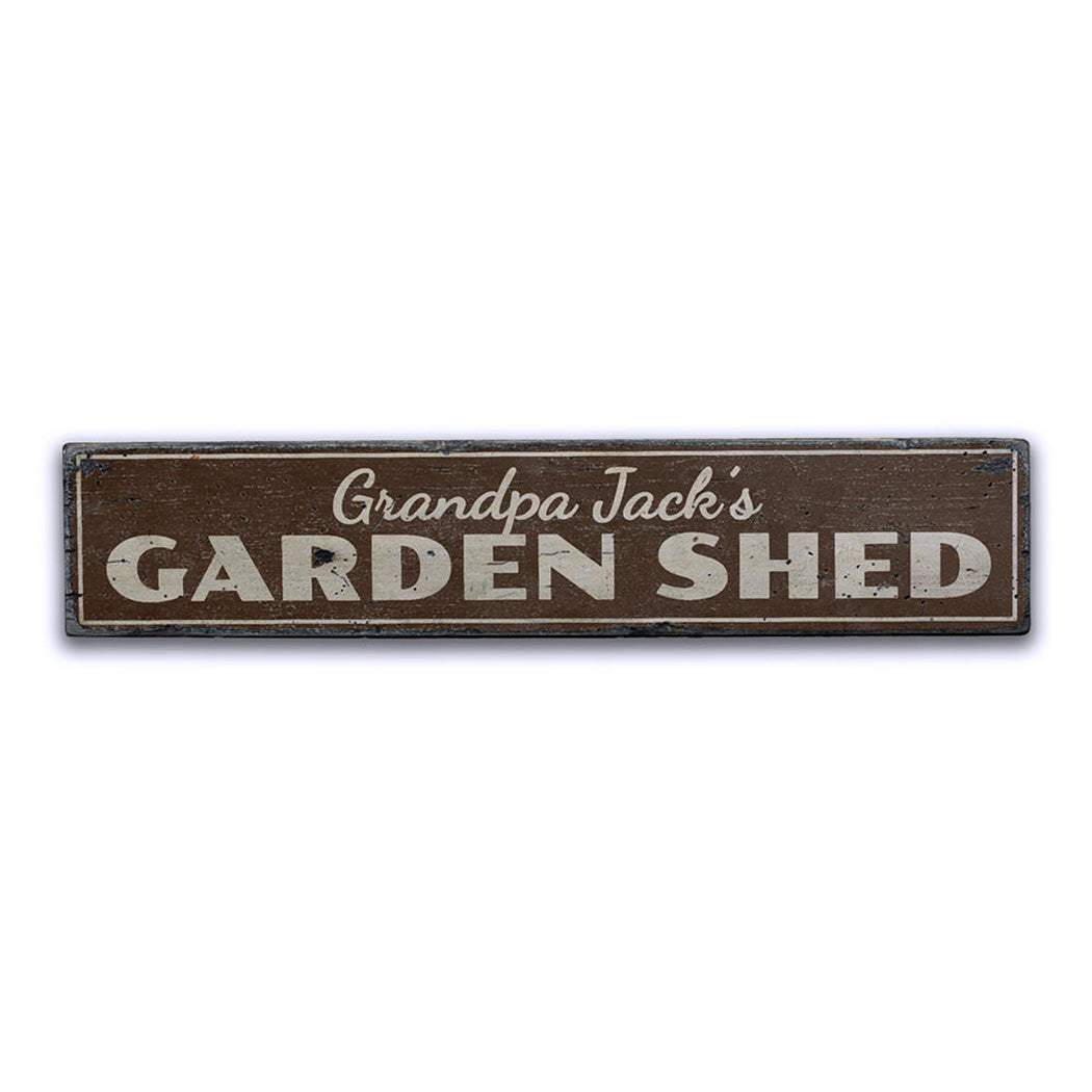 Garden Shed Rustic Wood Sign