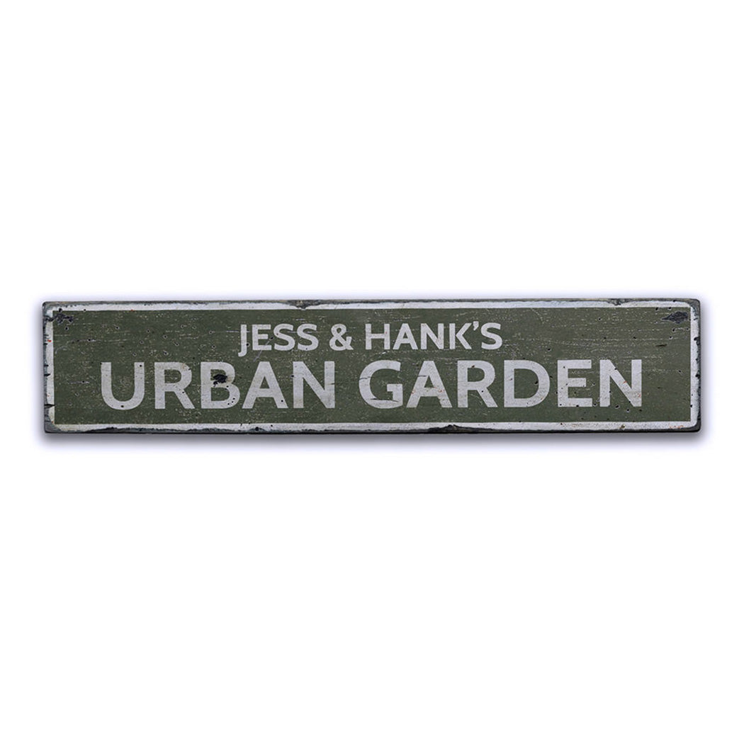 Urban Garden Rustic Wood Sign