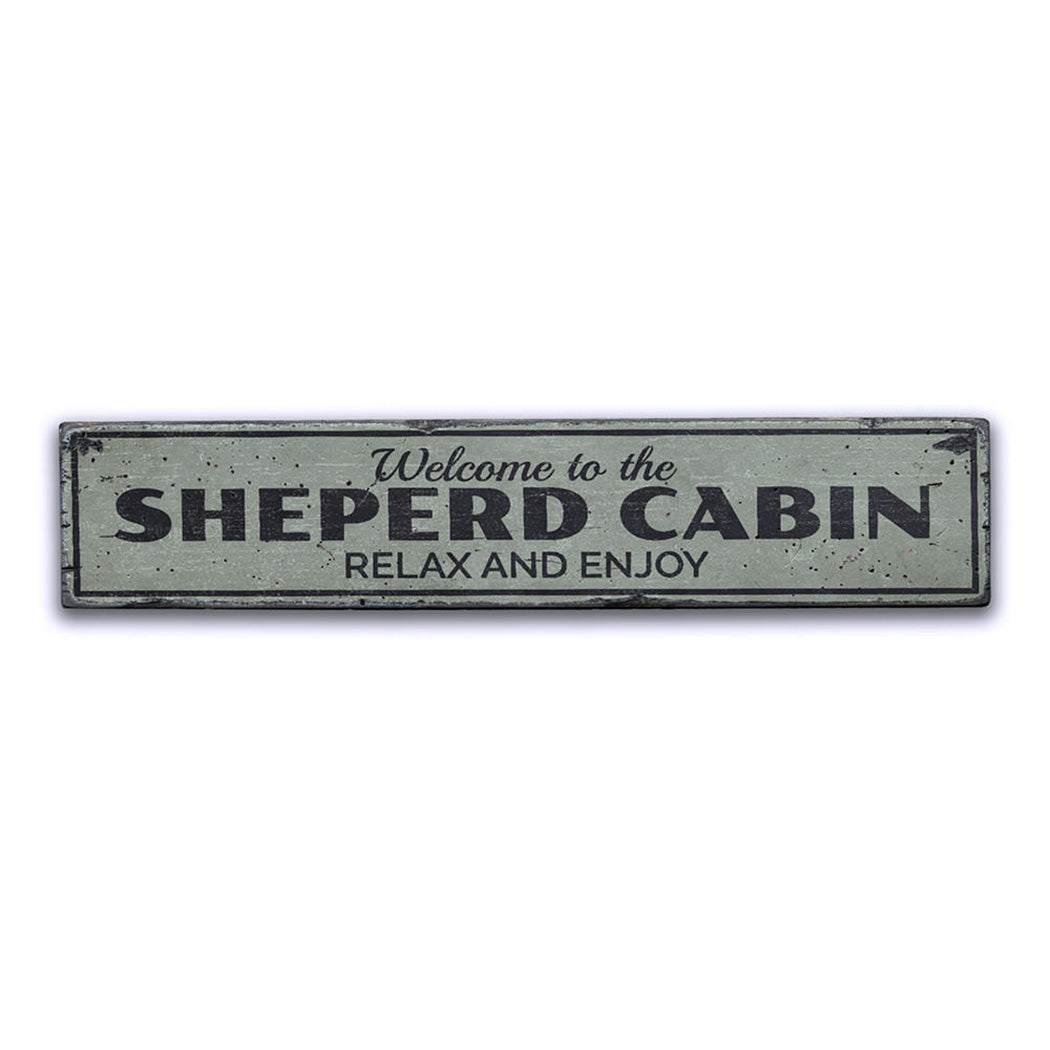 Cabin Relax & Enjoy Rustic Wood Sign