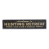 Hunting Retreat Name Rustic Wood Sign