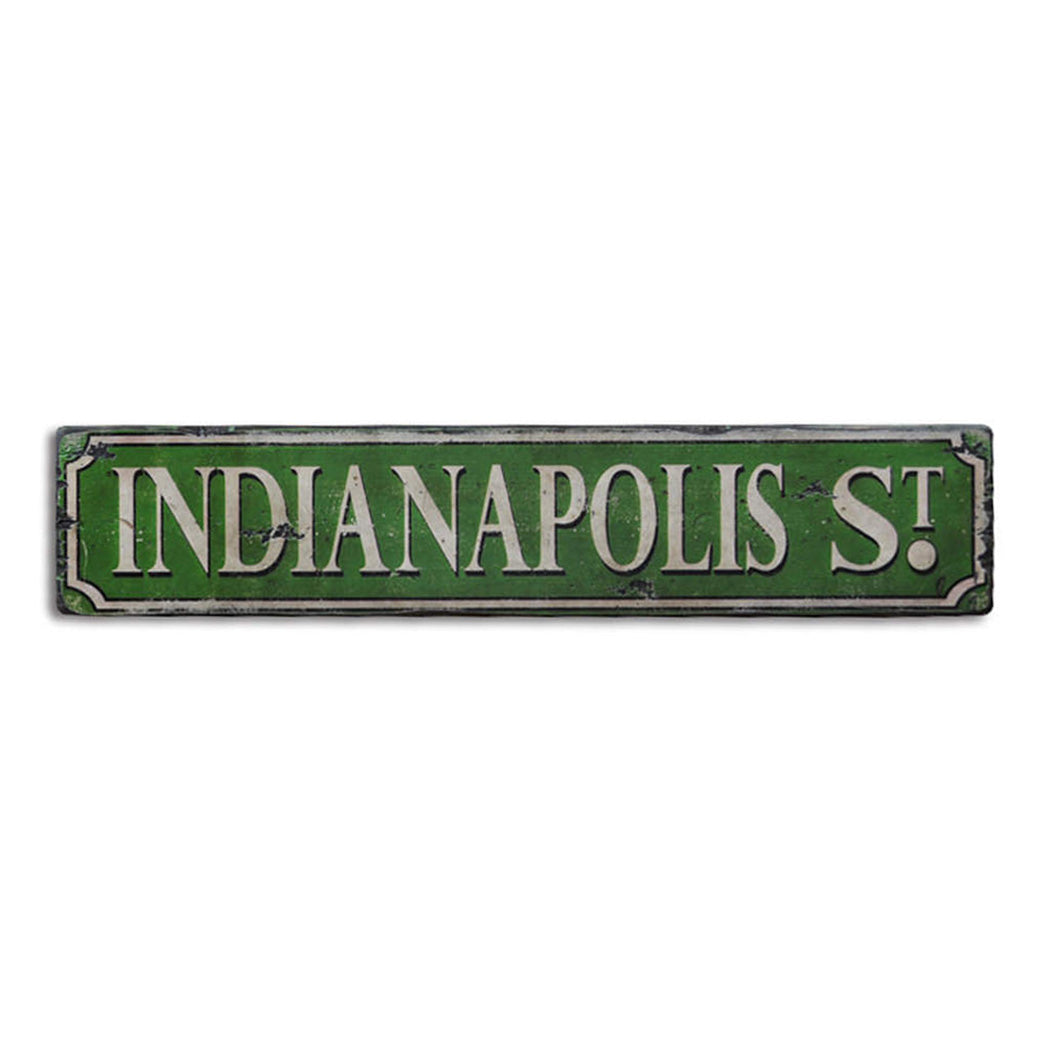 Street Rustic Wood Sign