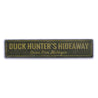 Duck Hunter Rustic Wood Sign