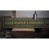 Duck Hunter Rustic Wood Sign