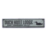 Duck Hunt Lodge Rustic Wood Sign