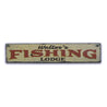 Fishing Lodge Name Rustic Wood Sign