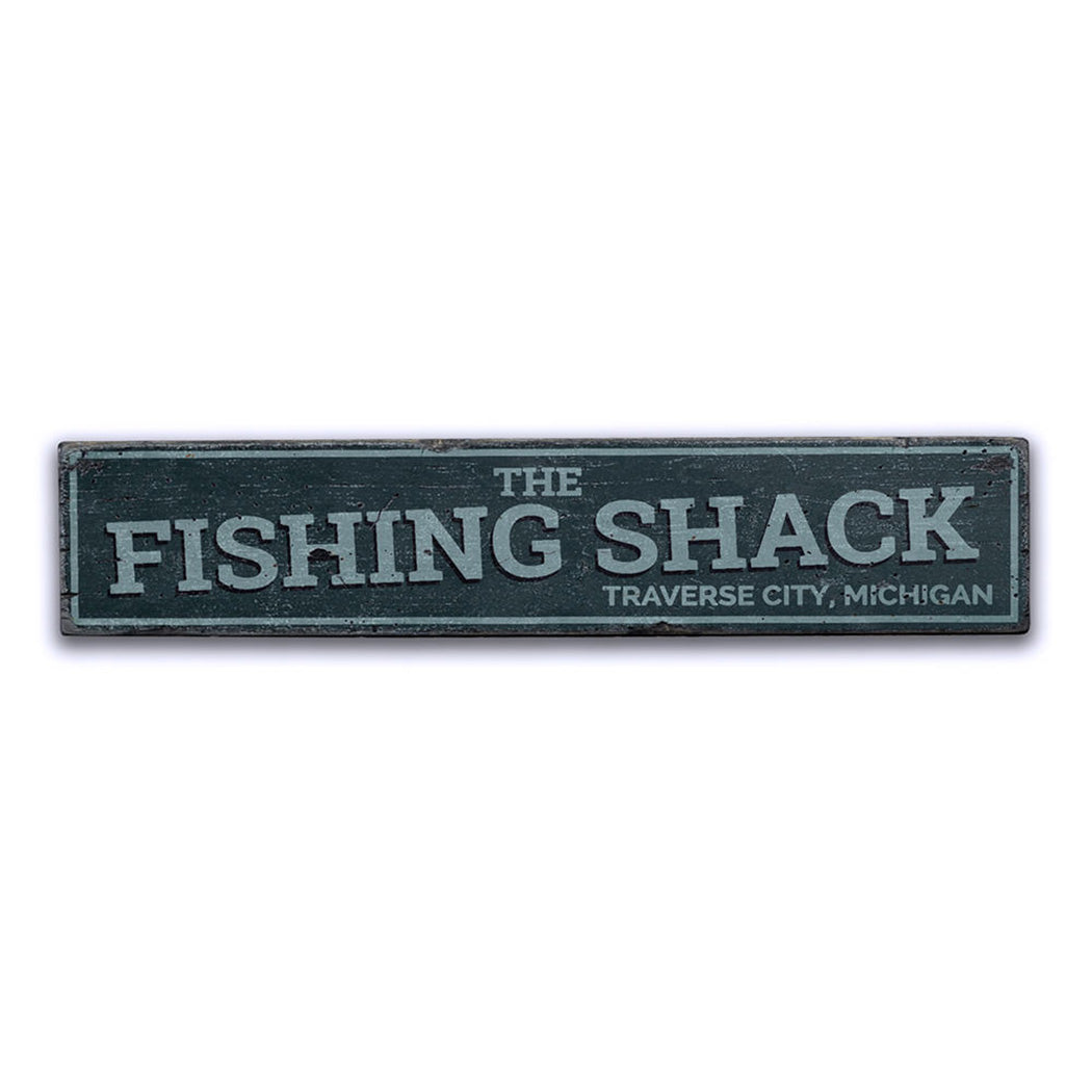 The Fishing Shack Rustic Wood Sign