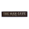 Man Cave Established Date Rustic Wood Sign