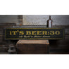 Beer 30 Rustic Wood Sign