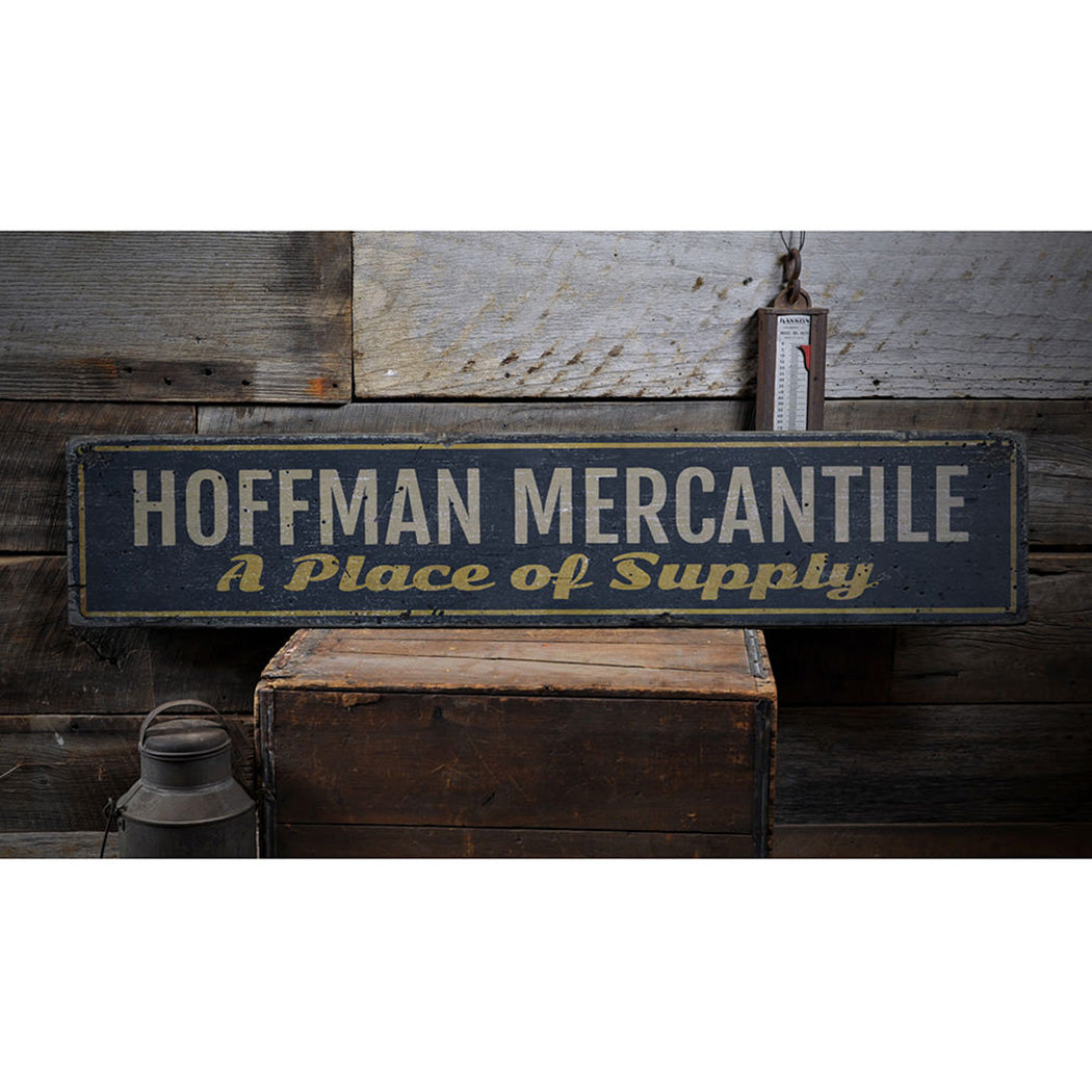 Family Mercantile Rustic Wood Sign