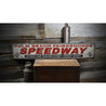 Speedway Rustic Wood Sign