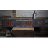 Dry Goods and Textiles Rustic Wood Sign