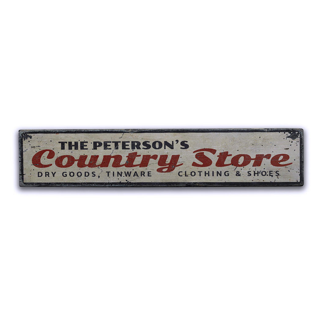 Country Store Rustic Wood Sign