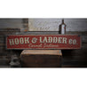 Hook & Ladder Company Rustic Wood Sign