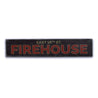 Firehouse Street Name Rustic Wood Sign