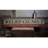 Firehouse Relief Company Rustic Wood Sign