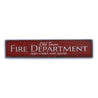 Old Town Fire Department Rustic Wood Sign