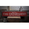 Old Town Fire Department Rustic Wood Sign