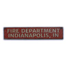 Fire Department City State Rustic Wood Sign