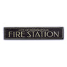 Fire Station City Rustic Wood Sign