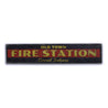 Old Town Fire Station Rustic Wood Sign