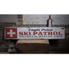 Ski Patrol Rescue Unit Rustic Wood Sign