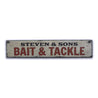 Bait & Tackle Rustic Wood Sign