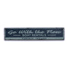 Go with the Flow Lake Rustic Wood Sign