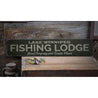 Fishing Lodge Rustic Wood Sign