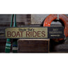 Boat Rides Directional Rustic Wood Sign