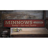 Minnows Rustic Wood Sign