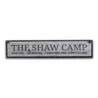 Camp Last Name Rustic Wood Sign