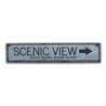 Scenic View Rustic Wood Sign