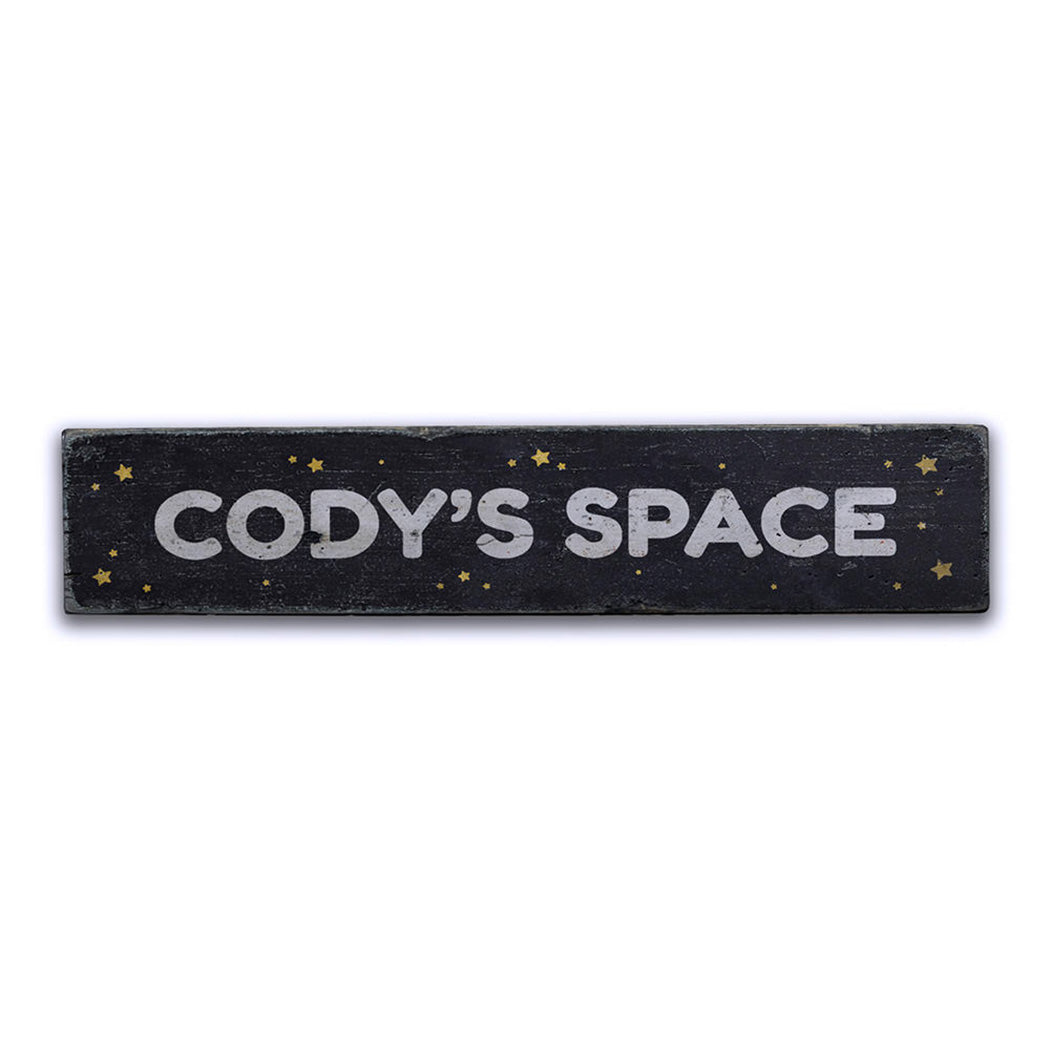 Kids Space Rustic Wood Sign