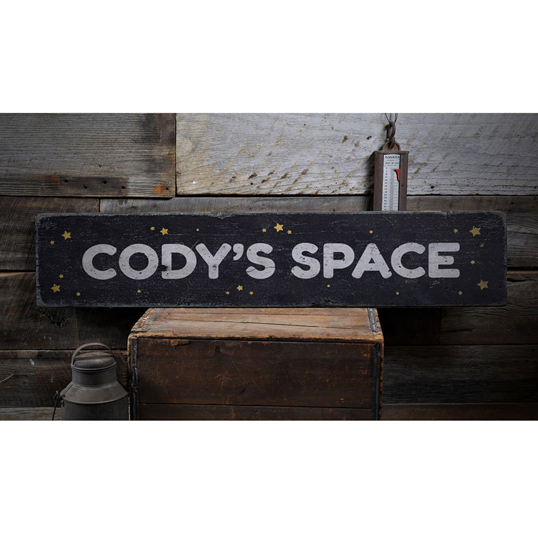 Kids Space Rustic Wood Sign