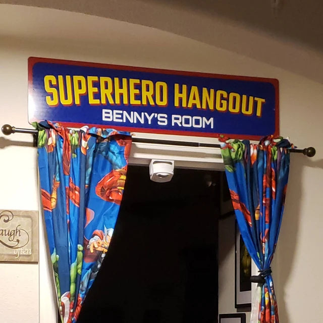 Superhero Hangout Sign