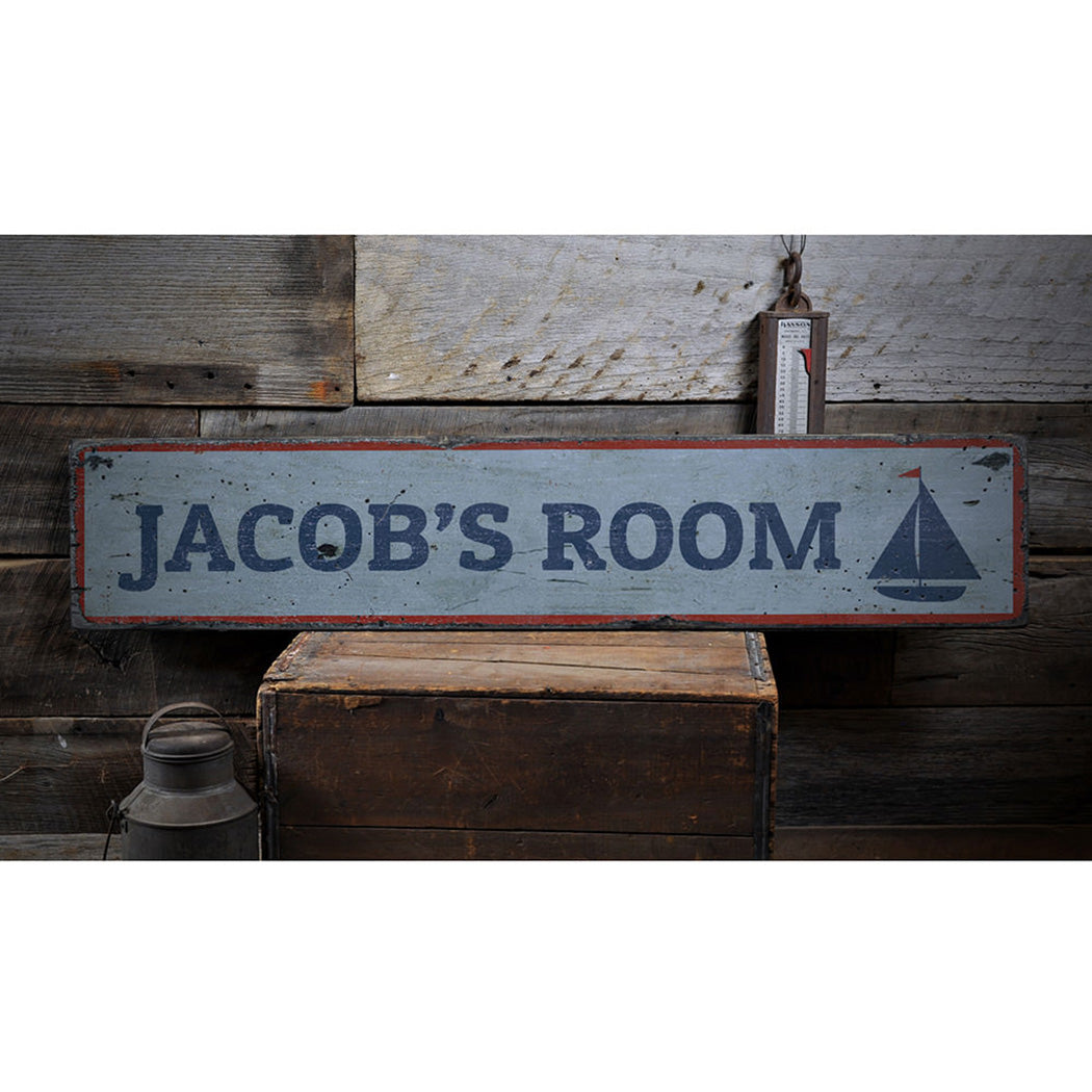 Nautical Kid Room Rustic Wood Sign