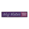 Big Sisters Room Rustic Wood Sign