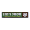 Baseball Dugout Rustic Wood Sign