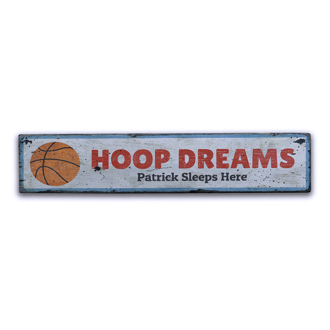 Basketball Bedroom Rustic Wood Sign