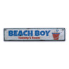 Beach Boy Rustic Wood Sign