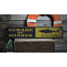 Shark Rustic Wood Sign