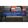 Starfish Welcome Friends Rustic Wood Sign