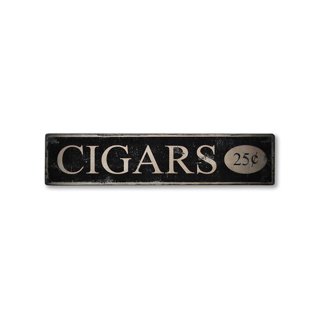 Cigars Rustic Wood Sign