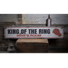 Boxing Rustic Wood Sign