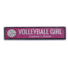 Volleyball Girl Rustic Wood Sign